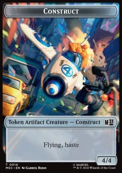 Construct Token (A 4/4 Flying, haste) // Treasure Token (V.1)