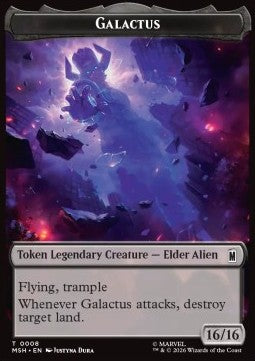 Galactus Token (B 16/16) // Squirrel Token (G 1/1)