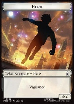Hero Token (W 3/2) // Robot Villain Token (A 2/2)