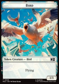 Bird Token (W 1/1) // Rhino Token (G 4/4)