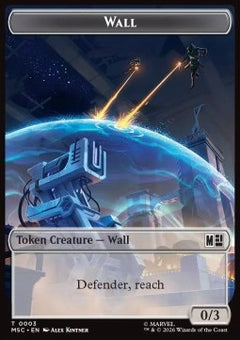 Wall Token (C 0/3) // Council of Reeds Token (U 2/2)