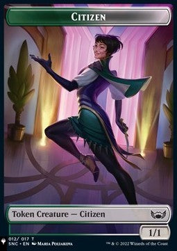 Citizen Token (GW 1/1) // Dinosaur Token (G */*)