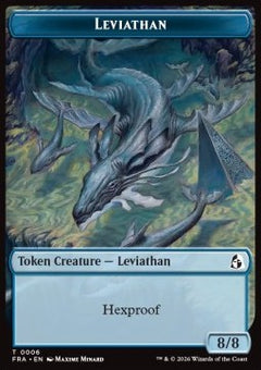 Leviathan Token (U 8/8) // Beast Token (G 4/4 Trample)