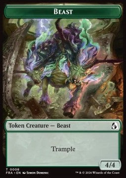 Beast Token (G 4/4 Trample) // Forest Tentacle Token (G 3/3)