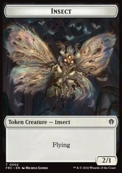 Insect Token (W 2/1) // Warrior Token (W 1/1)