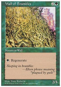 Wall of Brambles⁣ - Fifth Edition⁣ (Uncommon)
